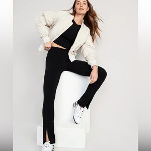 Extra High-Waisted PowerChill Cross-Front Split-Hem Leggings for Women